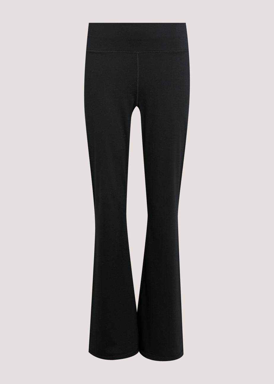 Souluxe Black Slim Bootcut Fit Sports Leggings