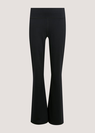 Souluxe Black Slim Bootcut Fit Sports Leggings