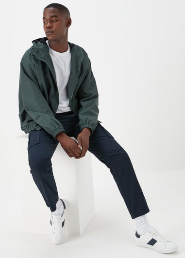Green Hooded Bomber Jacket
