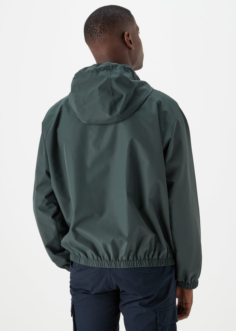 Green Hooded Bomber Jacket