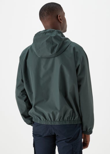 Green Hooded Bomber Jacket