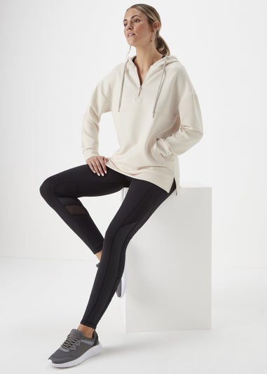 Souluxe Cream Longline Hoodie