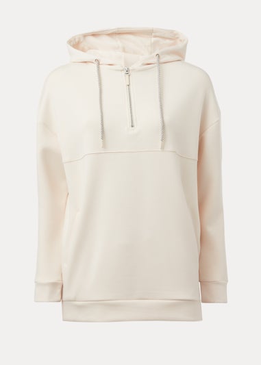 Souluxe Cream Longline Hoodie