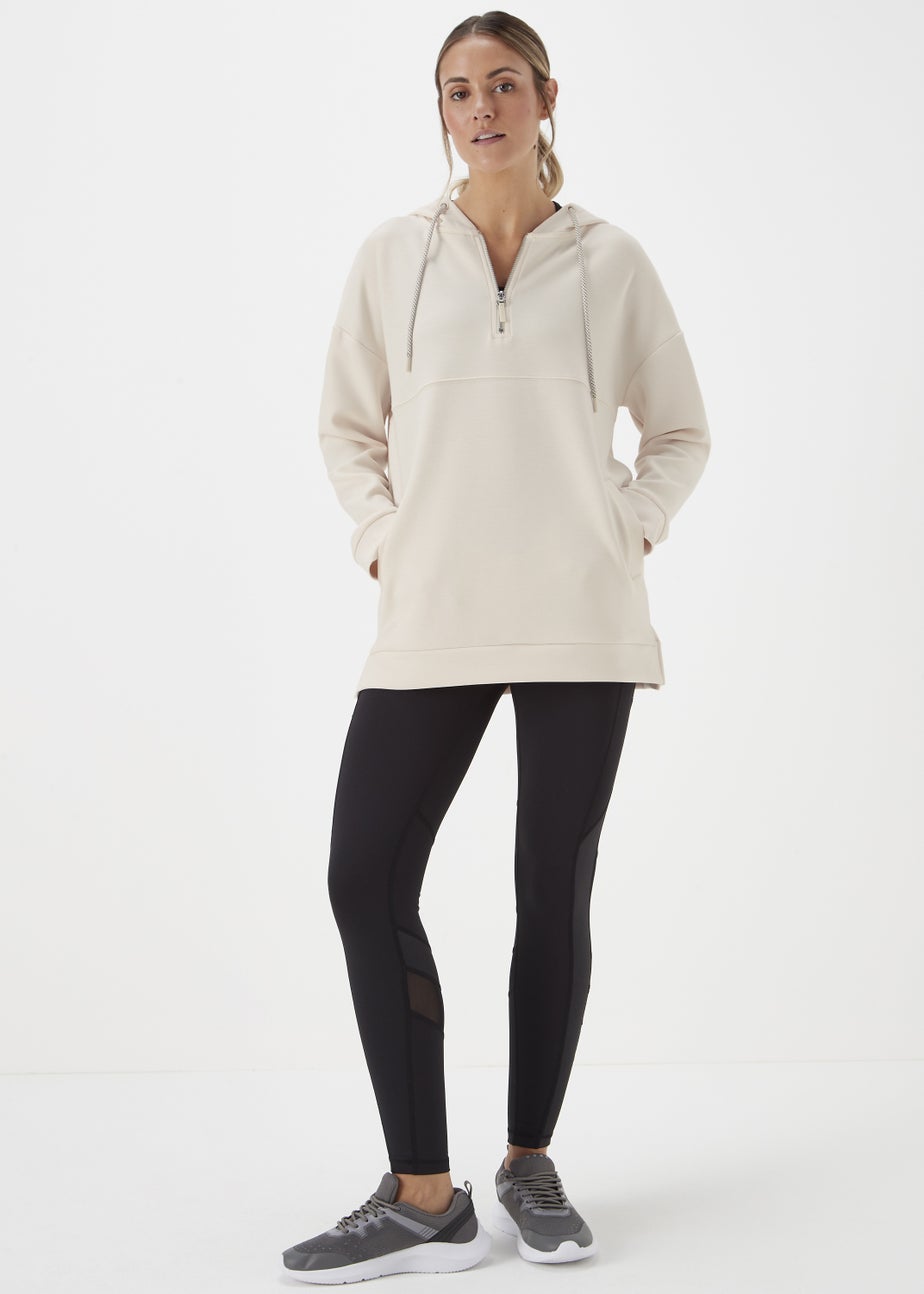 Souluxe Cream Longline Hoodie