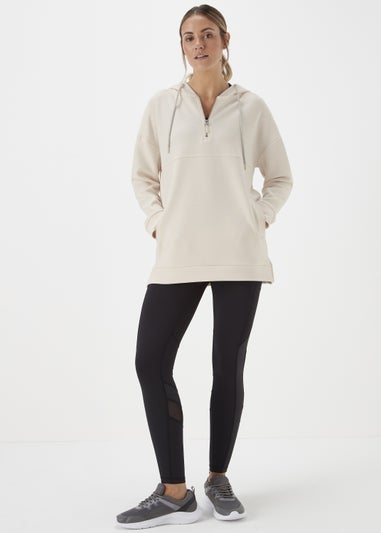 Souluxe Cream Longline Hoodie