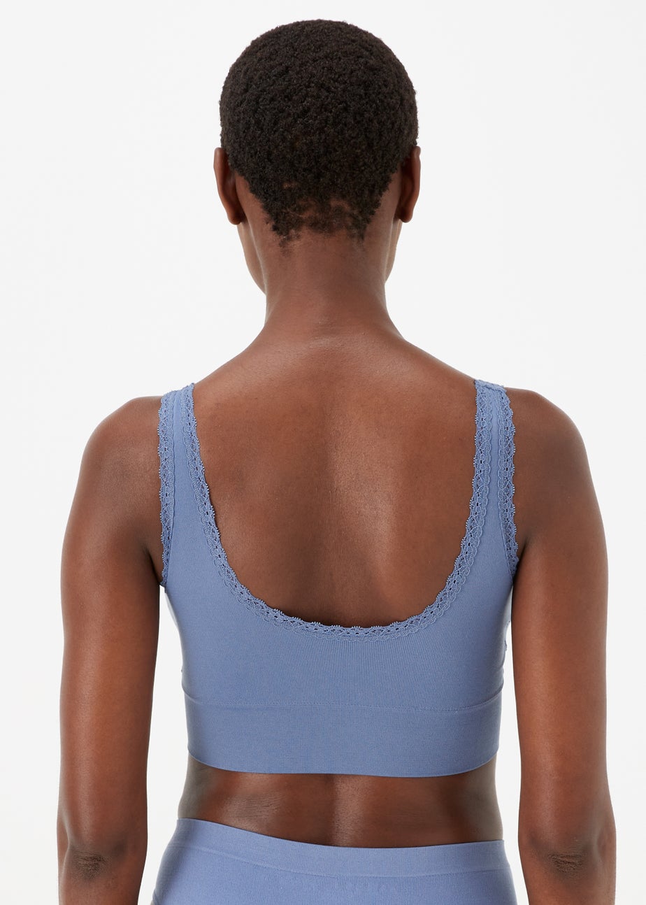 2 Pack Seamless Padded Ribbed Crop Tops