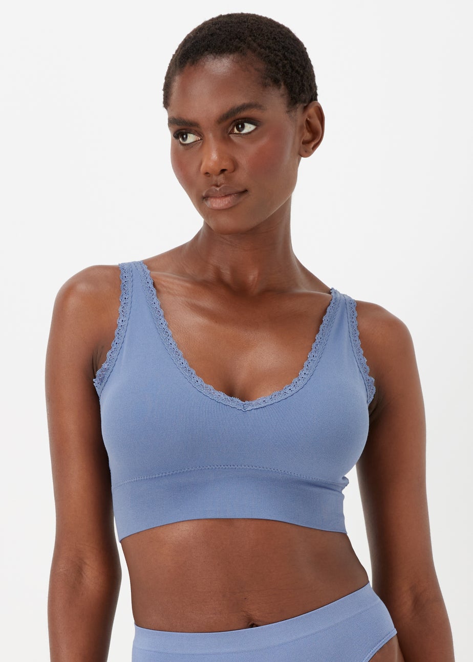 2 Pack Seamless Padded Ribbed Crop Tops