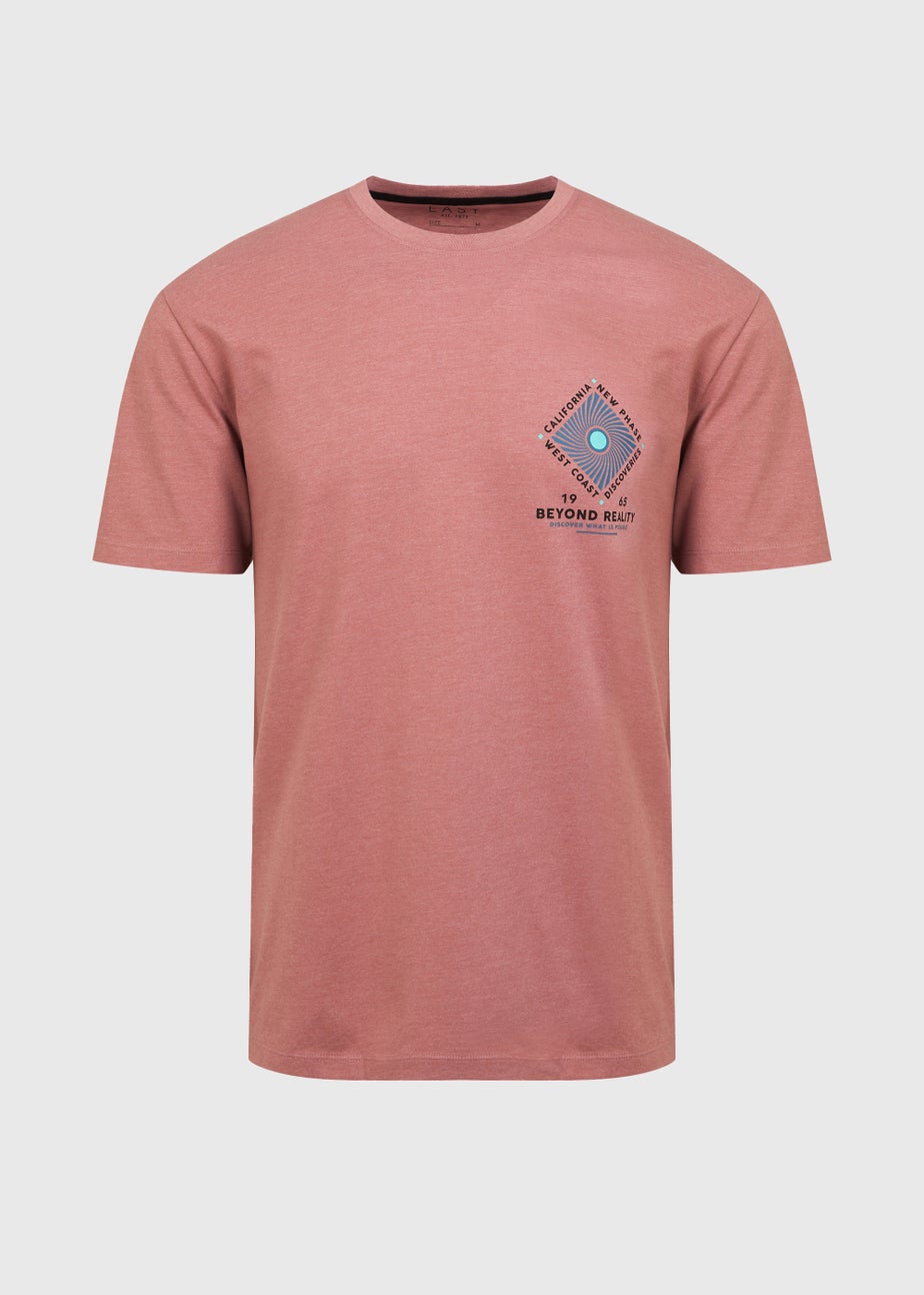 Pink Beyond Reality Print T-Shirt