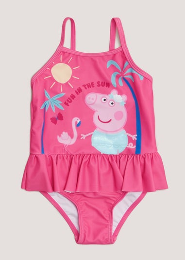 Kids Pink Peppa Pig Swimming Costume (6mths-5yrs)
