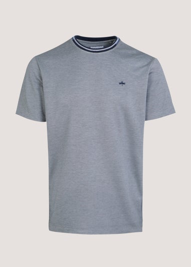 Grey Modal Tipped T-Shirt