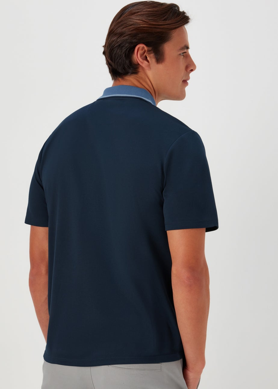 Navy Modal Polo Shirt
