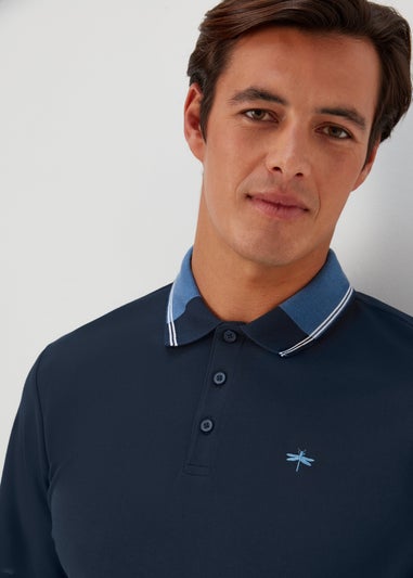 Navy Modal Polo Shirt