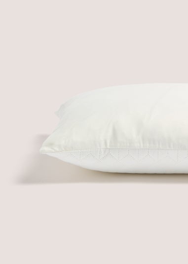 White Geo Pinsonic Cushion (40cm x 40cm)