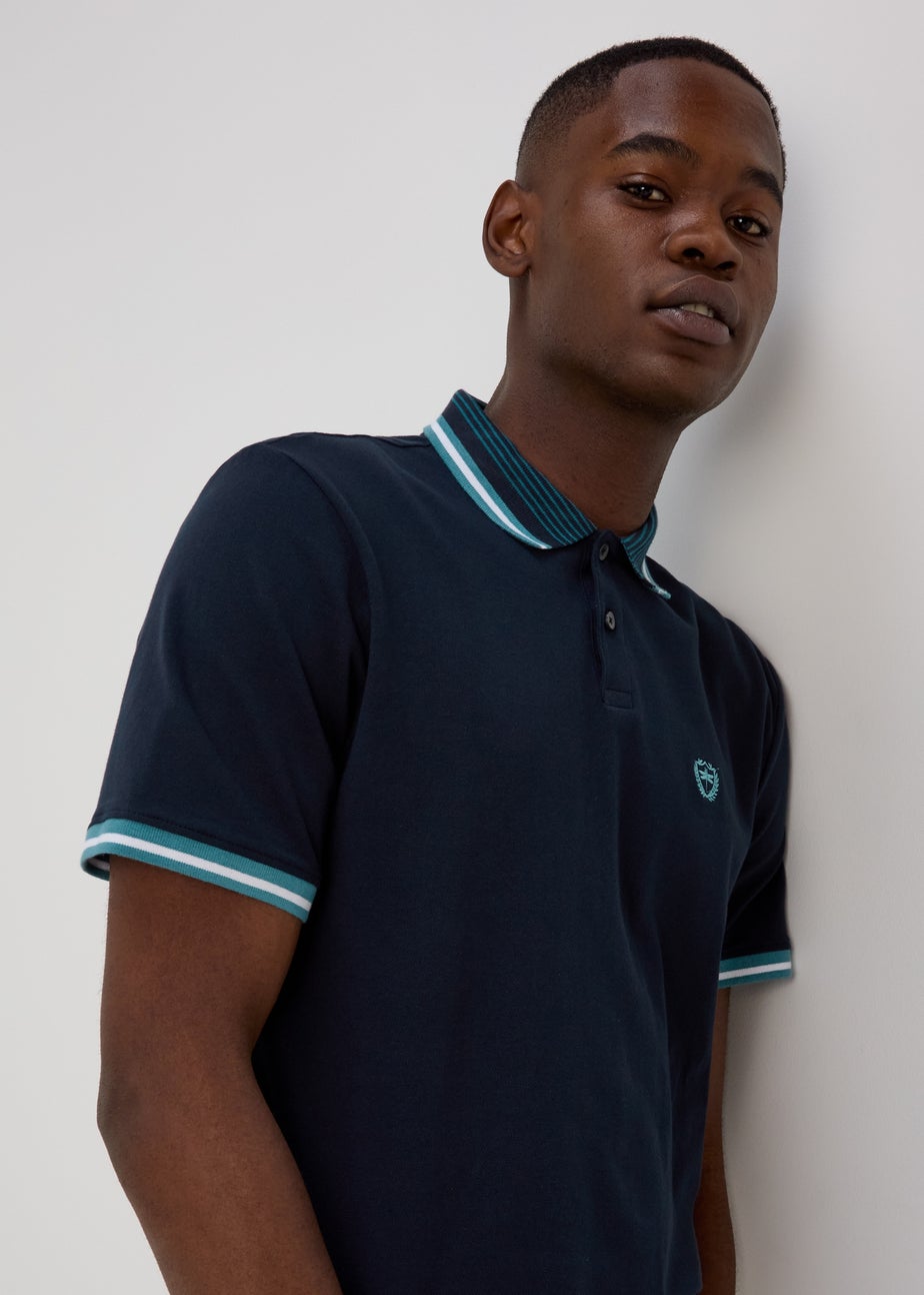 Navy Tipped Polo Shirt