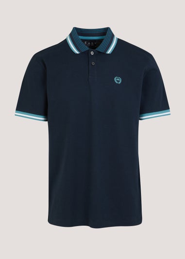Navy Tipped Polo Shirt