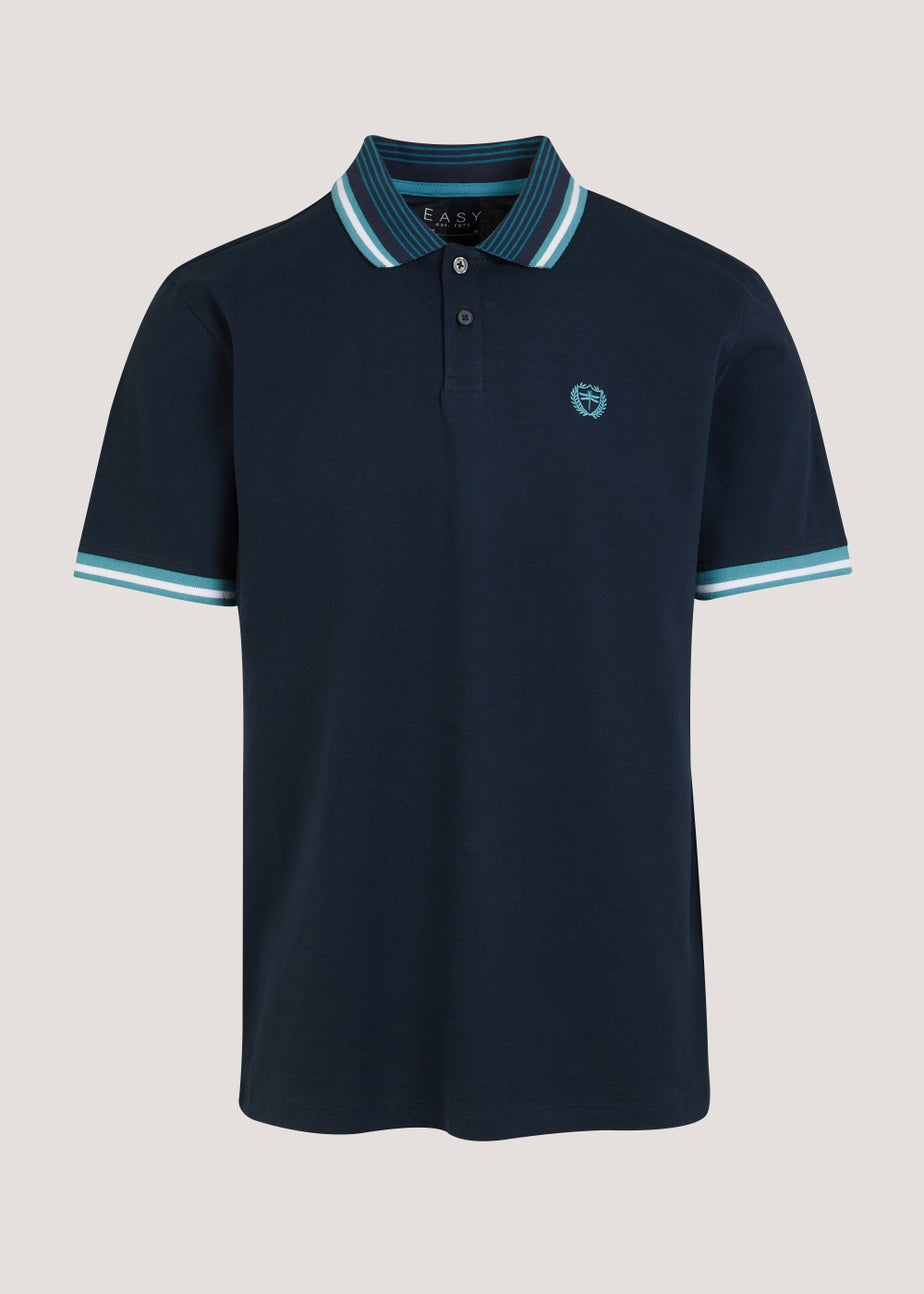 Navy Tipped Polo Shirt