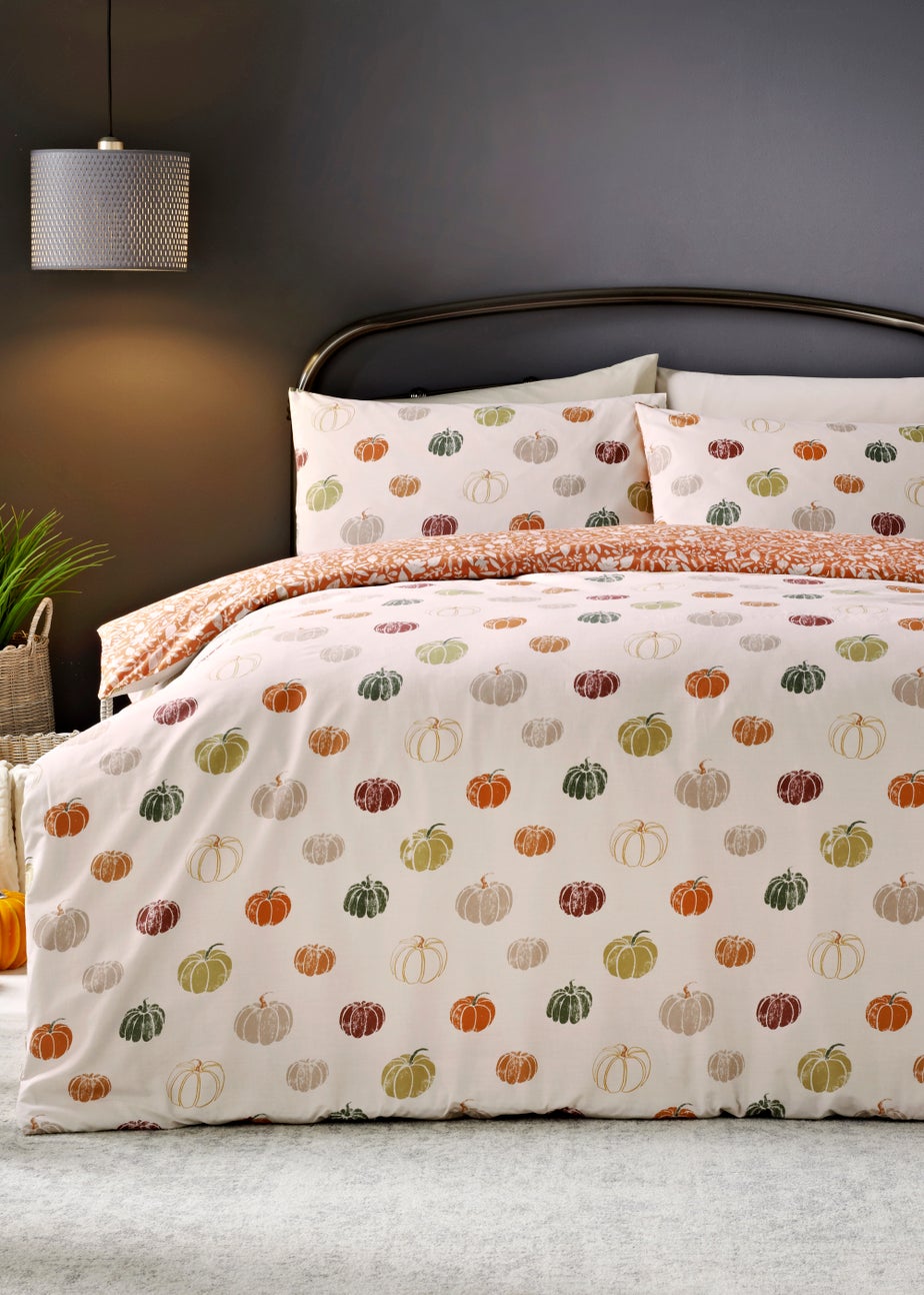Orange Pumpkin Duvet Cover