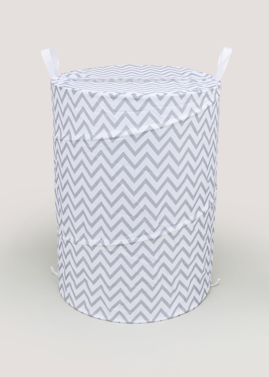 Grey Pop Up Laundry Basket