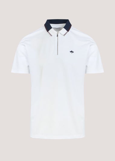 White Modal Polo Shirt