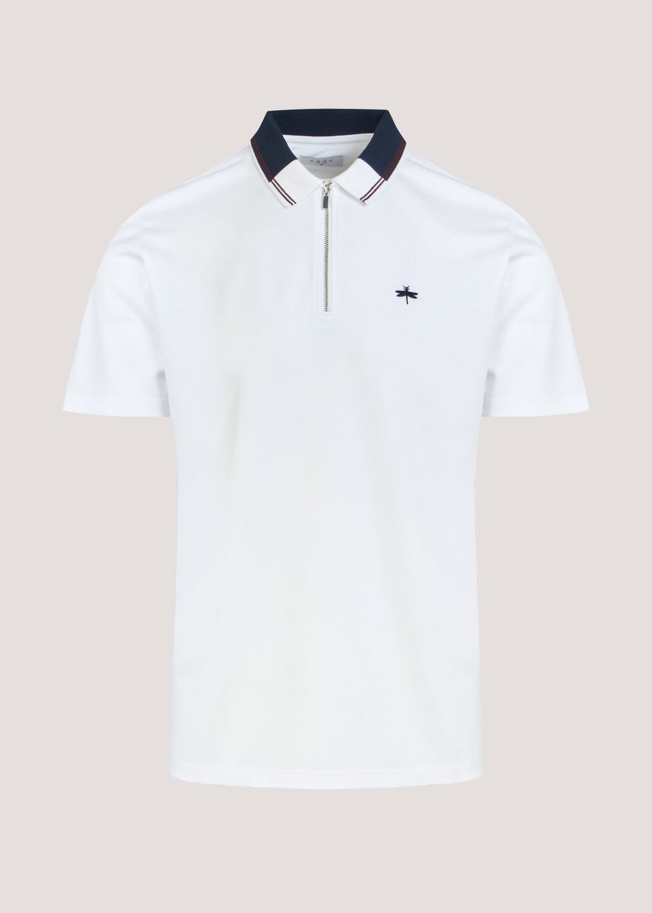 White Modal Polo Shirt