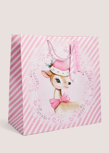 Square Deer Christmas Gift Bag