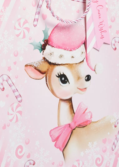 Square Deer Christmas Gift Bag