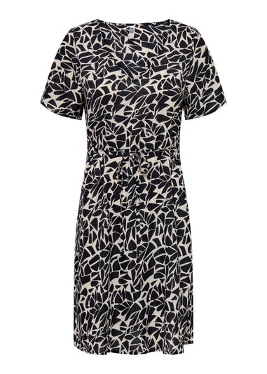 JDY Multicoloured Print Short Sleeve Dress