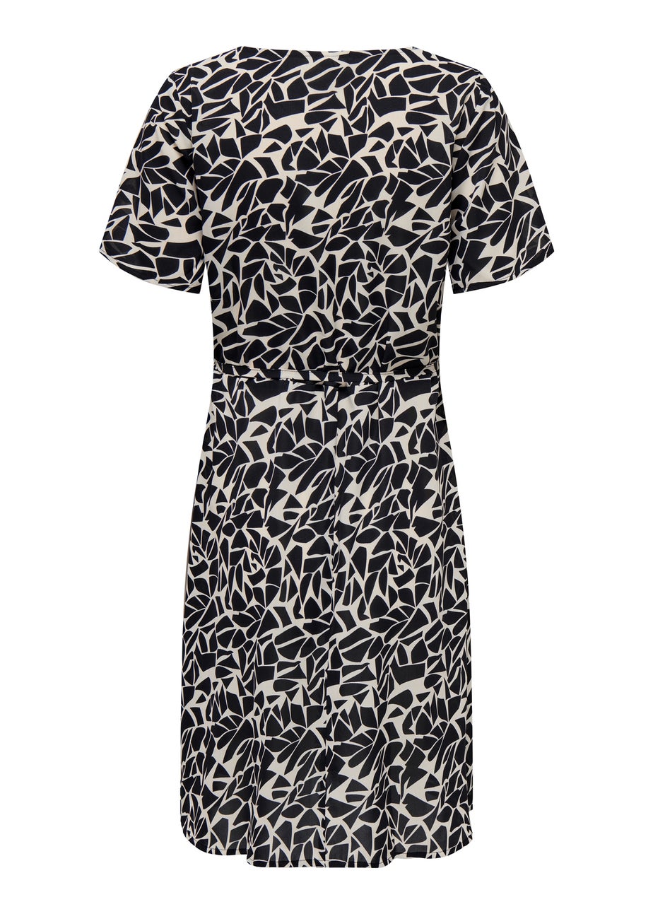 JDY Multicoloured Print Short Sleeve Dress