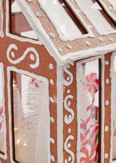 Gingerbread LED Greenhouse (26cm x 22cm x 30cm)