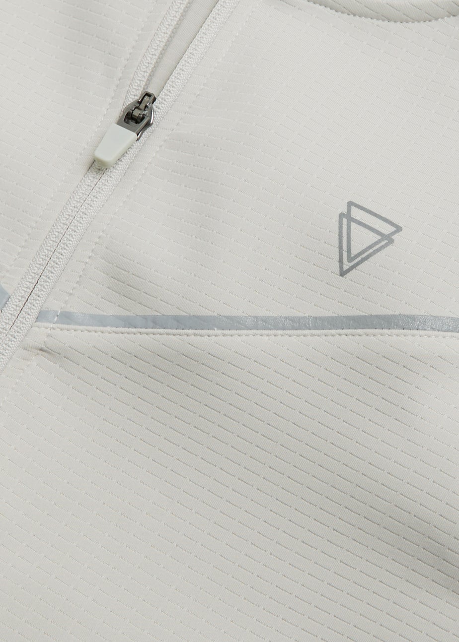 Boys Grey Zip Up Sports Hoodie (4-13yrs)