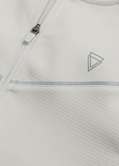 Boys Grey Zip Up Sports Hoodie (4-13yrs)