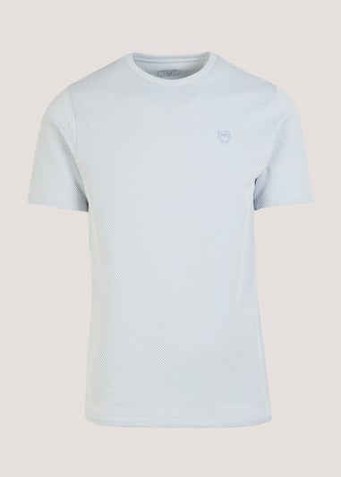 Blue Checkboard Co-Ord T-Shirt