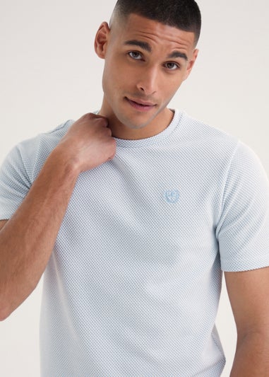 Blue Checkboard Co-Ord T-Shirt