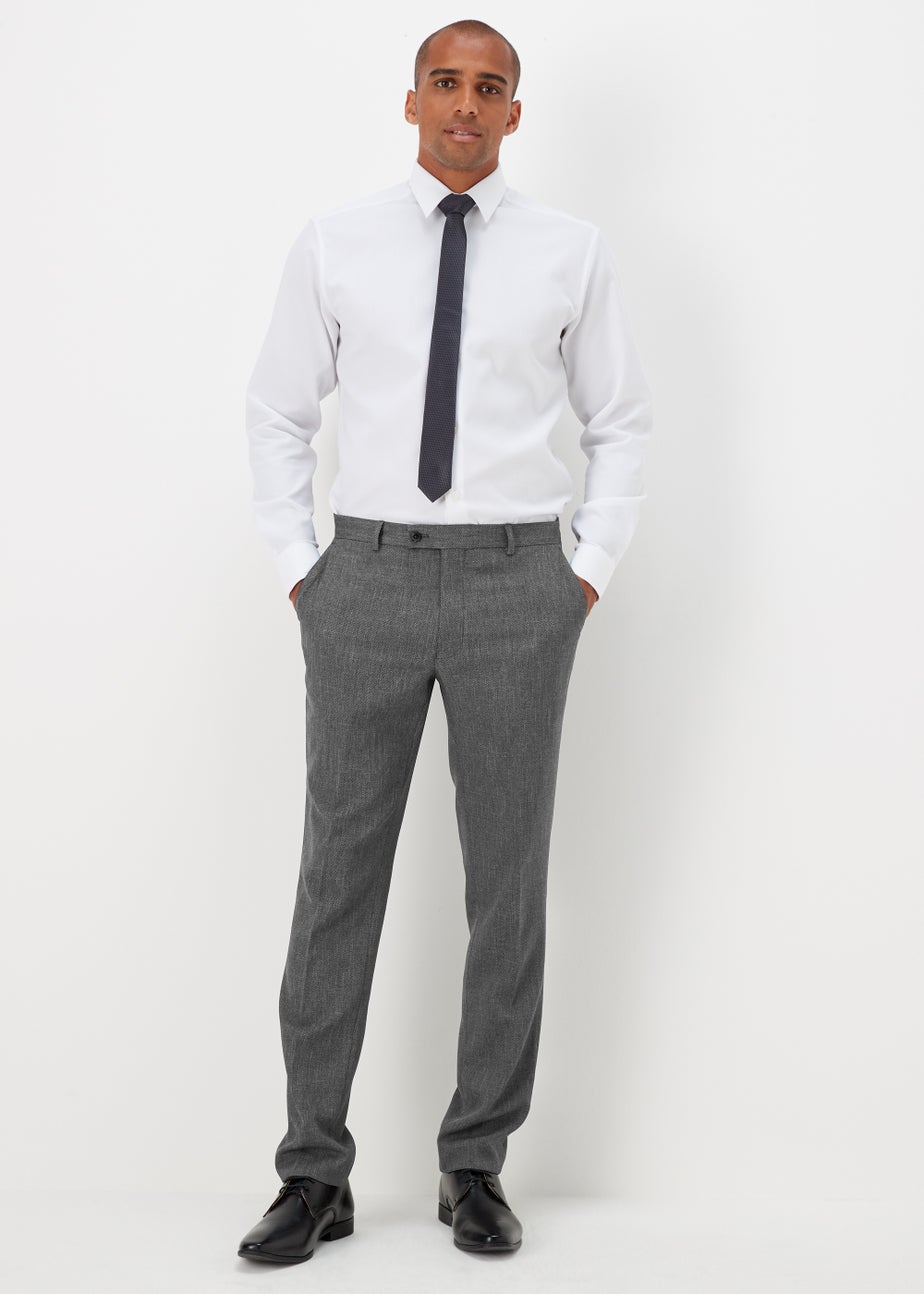 Taylor & Wright Albert Charcoal Tailored Fit Suit Trousers
