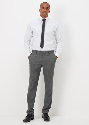 Taylor & Wright Albert Charcoal Tailored Fit Suit Trousers