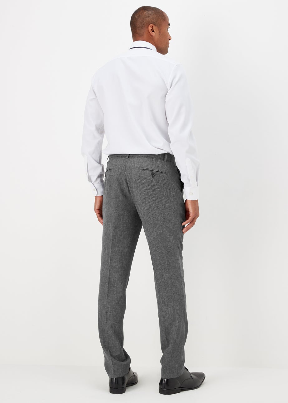 Taylor & Wright Albert Charcoal Tailored Fit Suit Trousers
