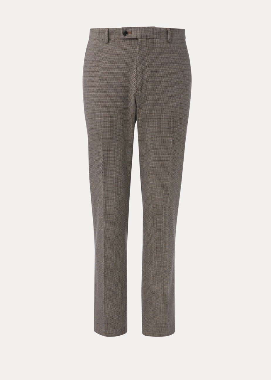 Taylor & Wright Severn Brown Tailored Fit Trousers