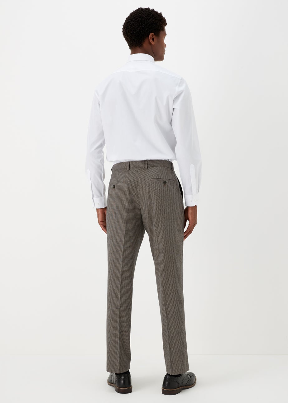 Taylor & Wright Severn Brown Tailored Fit Trousers