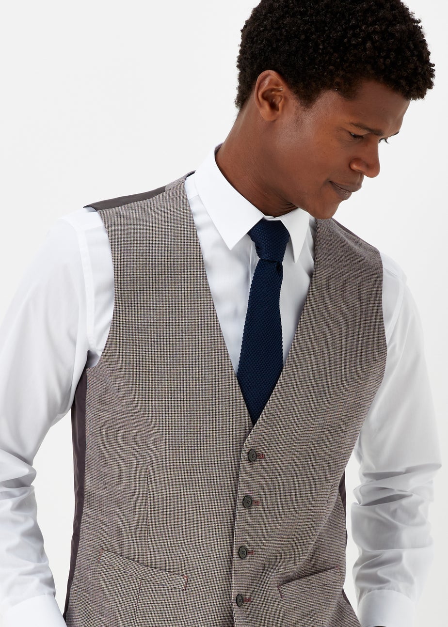 Taylor & Wright Severn Brown Suit Waistcoat