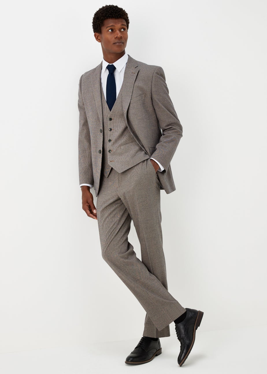 Taylor & Wright Severn Brown Suit Waistcoat