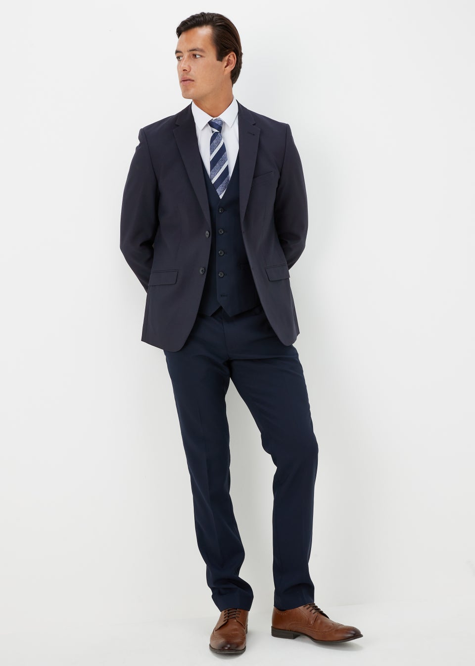 Taylor & Wright Panama Navy Slim Fit Suit Jacket