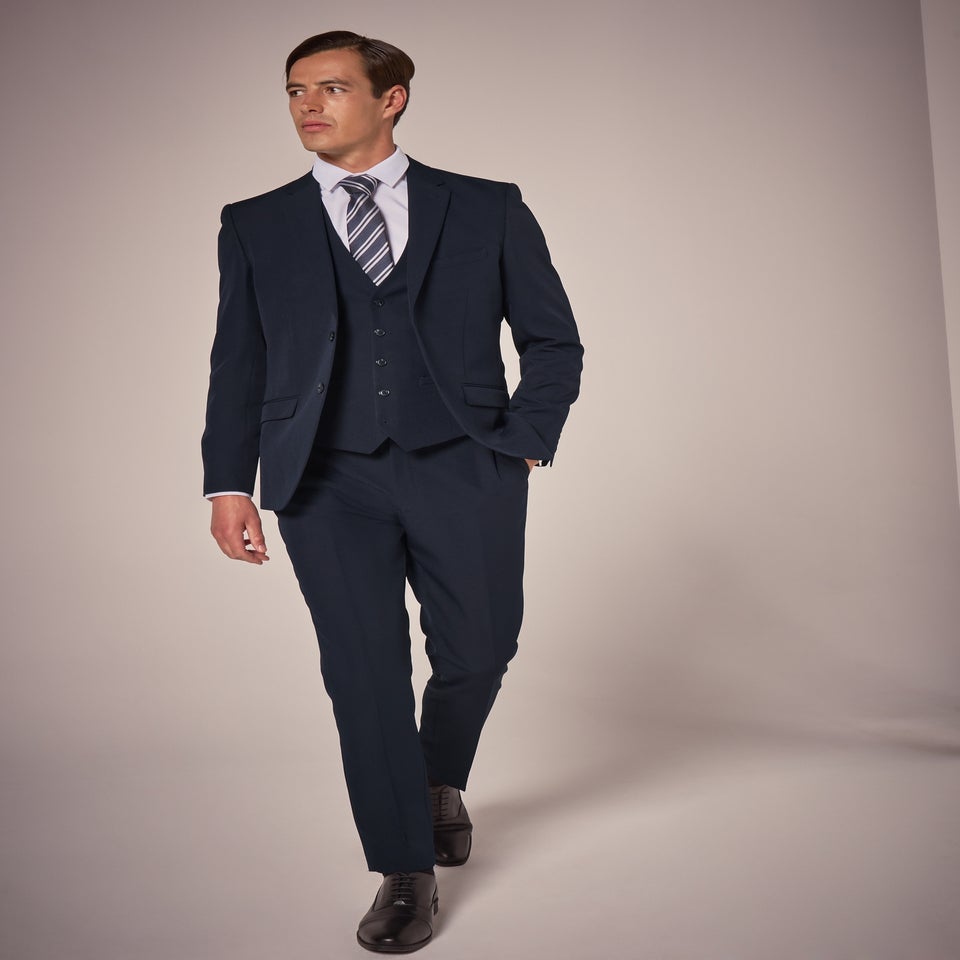 Taylor & Wright Panama Navy Slim Fit Suit Trousers