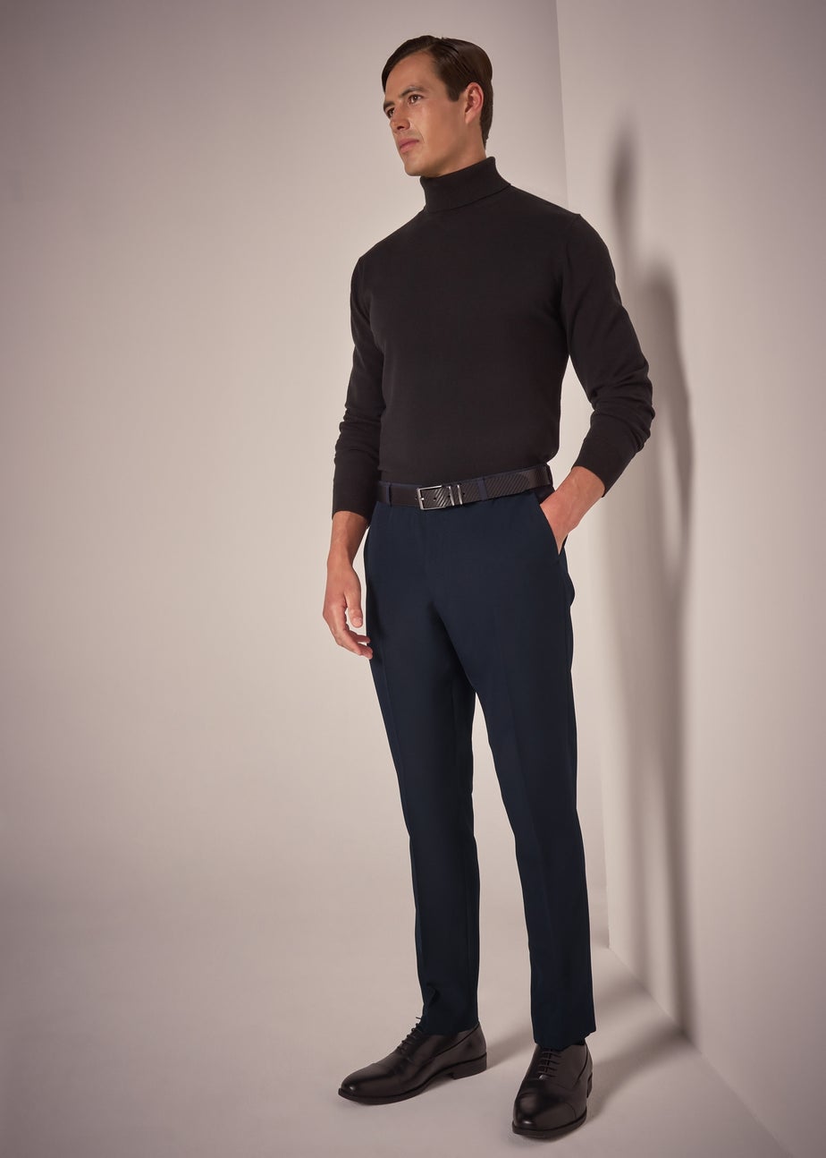 Taylor & Wright Panama Navy Slim Fit Suit Trousers