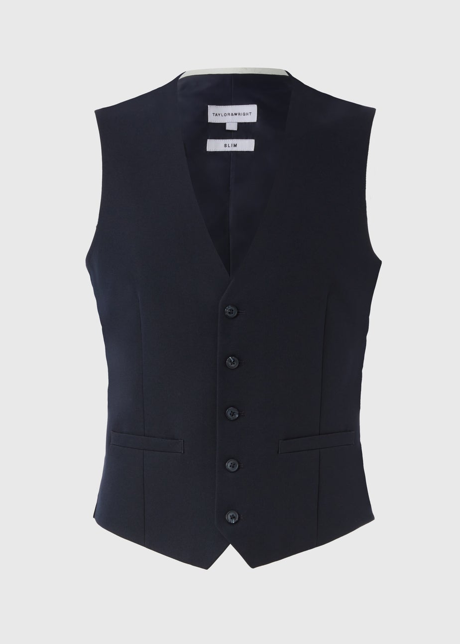 Taylor & Wright Panama Navy Suit Waistcoat