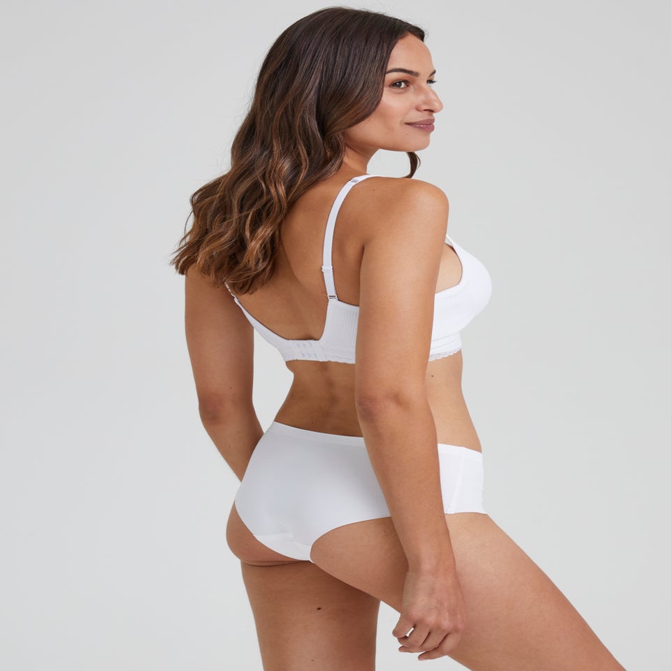 3 Pack White No VPL Short Knickers