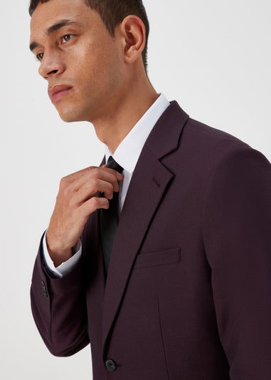 Taylor & Wright Putney Plum Slim Fit Suit Jacket