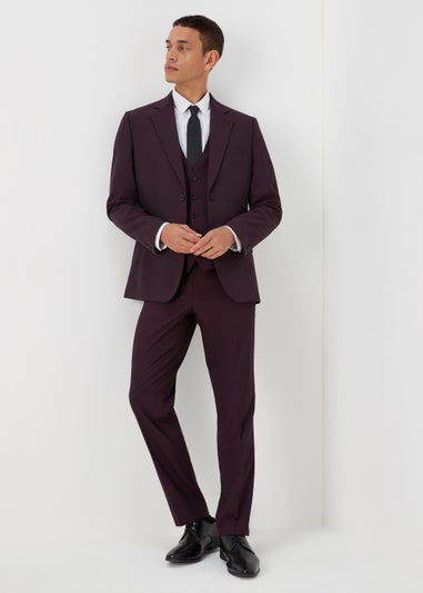 Taylor & Wright Putney Plum Slim Fit Suit Jacket