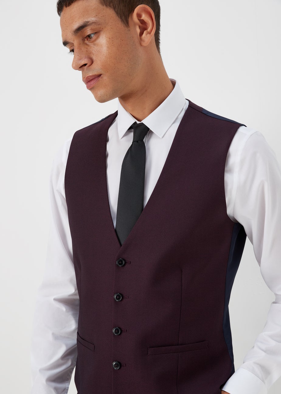 Taylor & Wright Putney Plum Suit Waistcoat