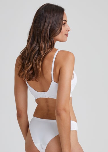 3 Pack White NO VPL Brazilian Knickers