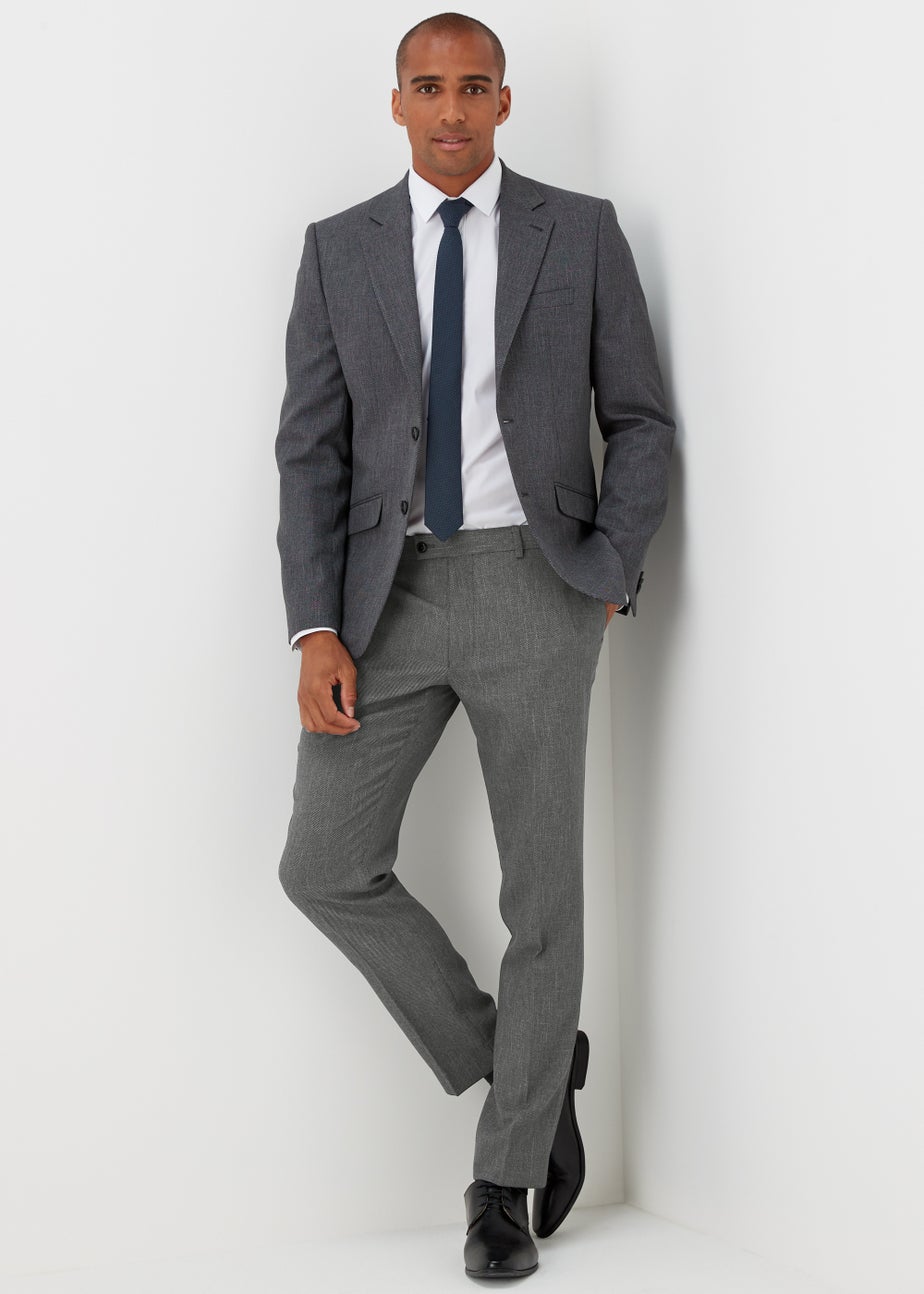 Taylor & Wright Albert Charcoal Slim Fit Suit Trousers